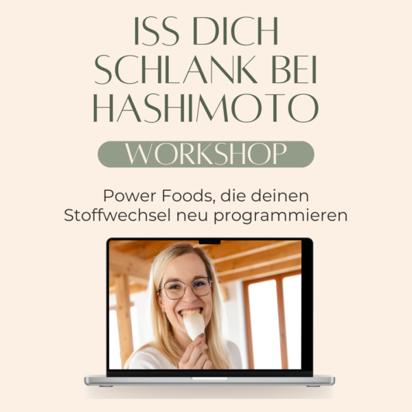 Coach bewirbt den Hashimoto Abnehm-Workshop